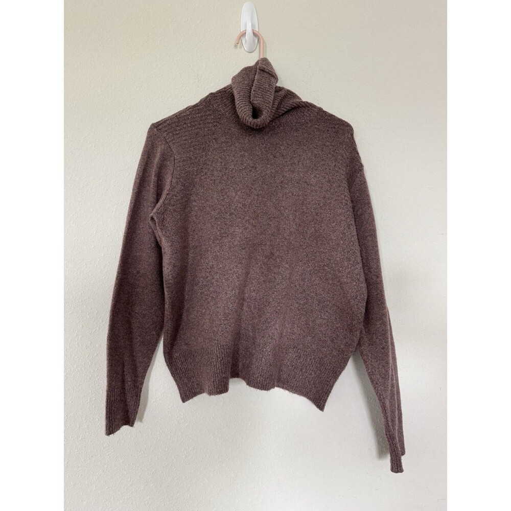 Who What Wear Cozy Mauve Sweater Turtleneck Size M Knit Minimalist